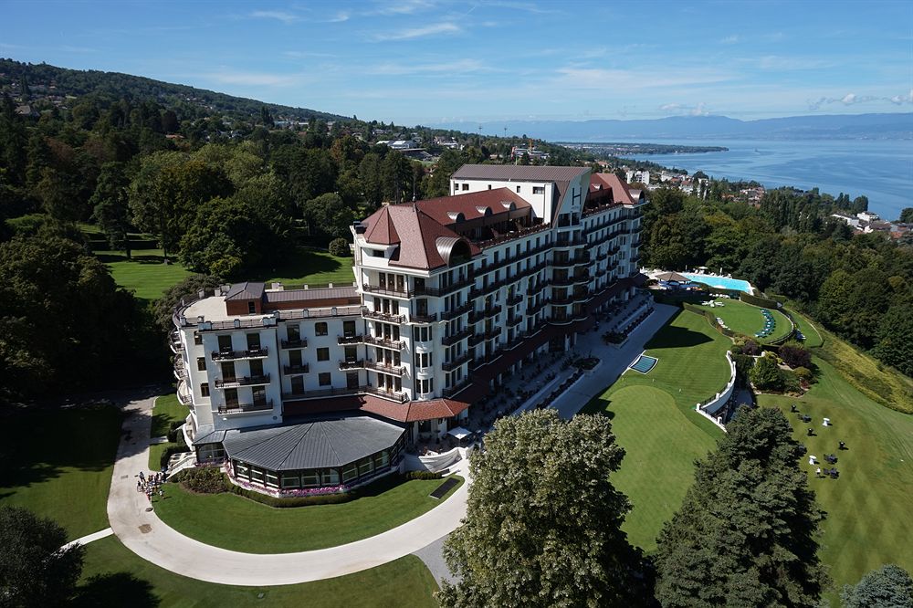The Hotel Royal in Évian-les-Bains overlooking Lake Geneva